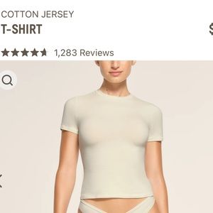 Skims cotton jersey tshirt